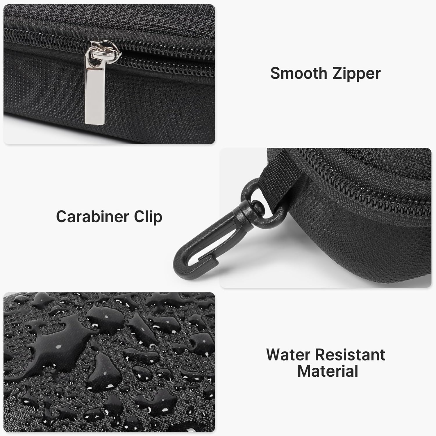 Hard Double Glasses Case, Dual Eyeglasses Case with Adjustable Divider, Travel Eyeglass Holder for 2 Pairs Sunglasses - Image 7