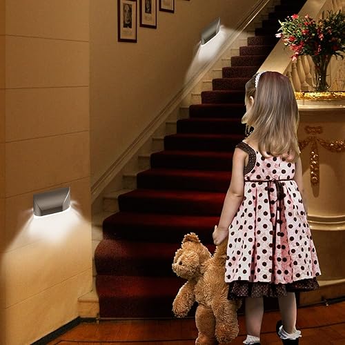 Miniatura 8 de WONFAST Luces de ojo de cerradura, sensor automático PIR infrarrojo, detector de movimiento para el hogar, 4 LED, lámpara de bloqueo de puerta, luz