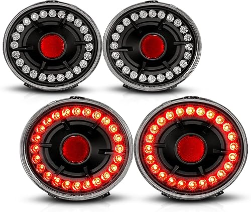 Miniatura 3 de AmeriLite L.E.D - Luces traseras negras para Chevy CorvetteCovette Z06, lado del pasajero y del conductor