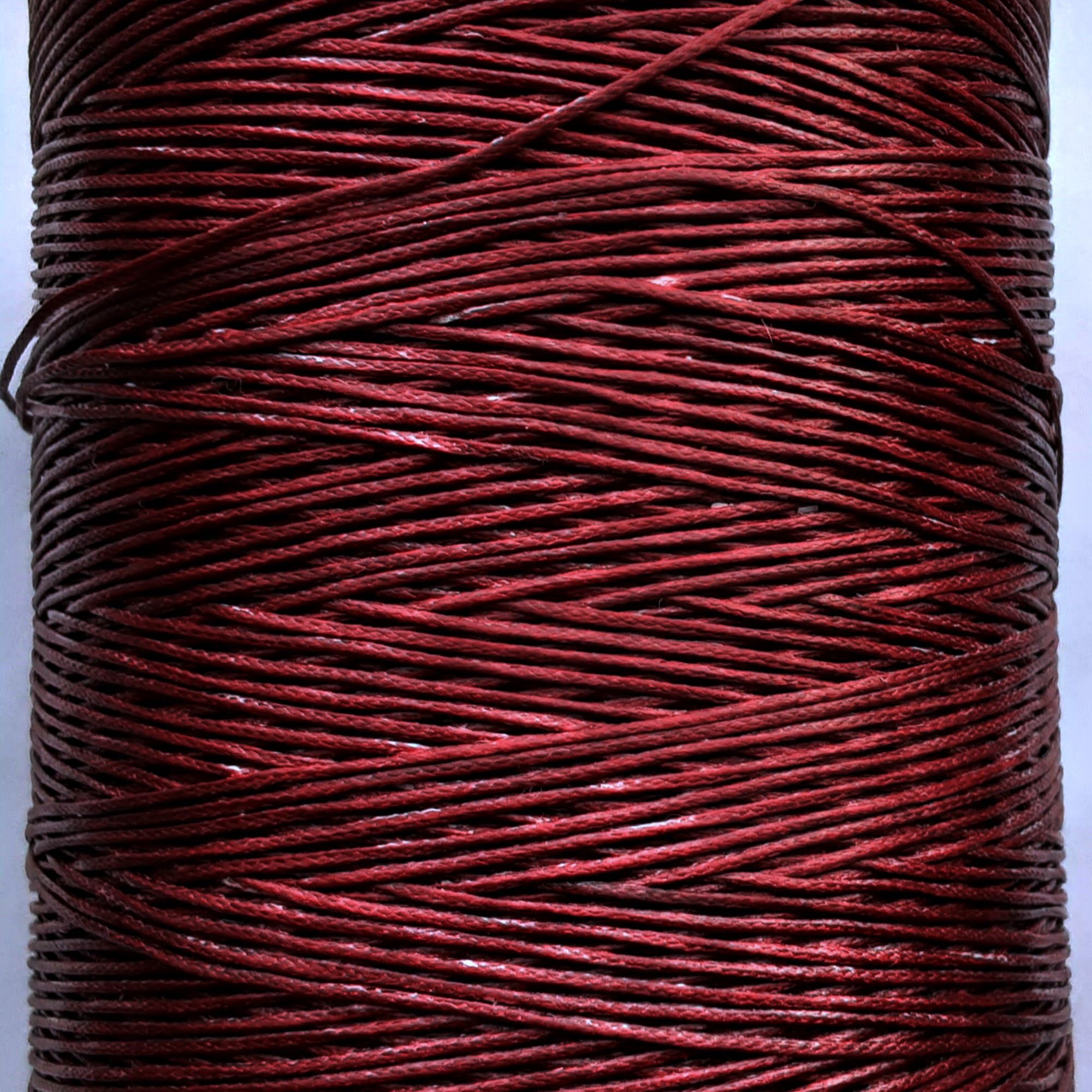 Mart-Mon Multicolor 1Mm Waxed Nylon Cord 5M For Craft Art Jewellery Bracelet Strong & Durable (Burgundy)
