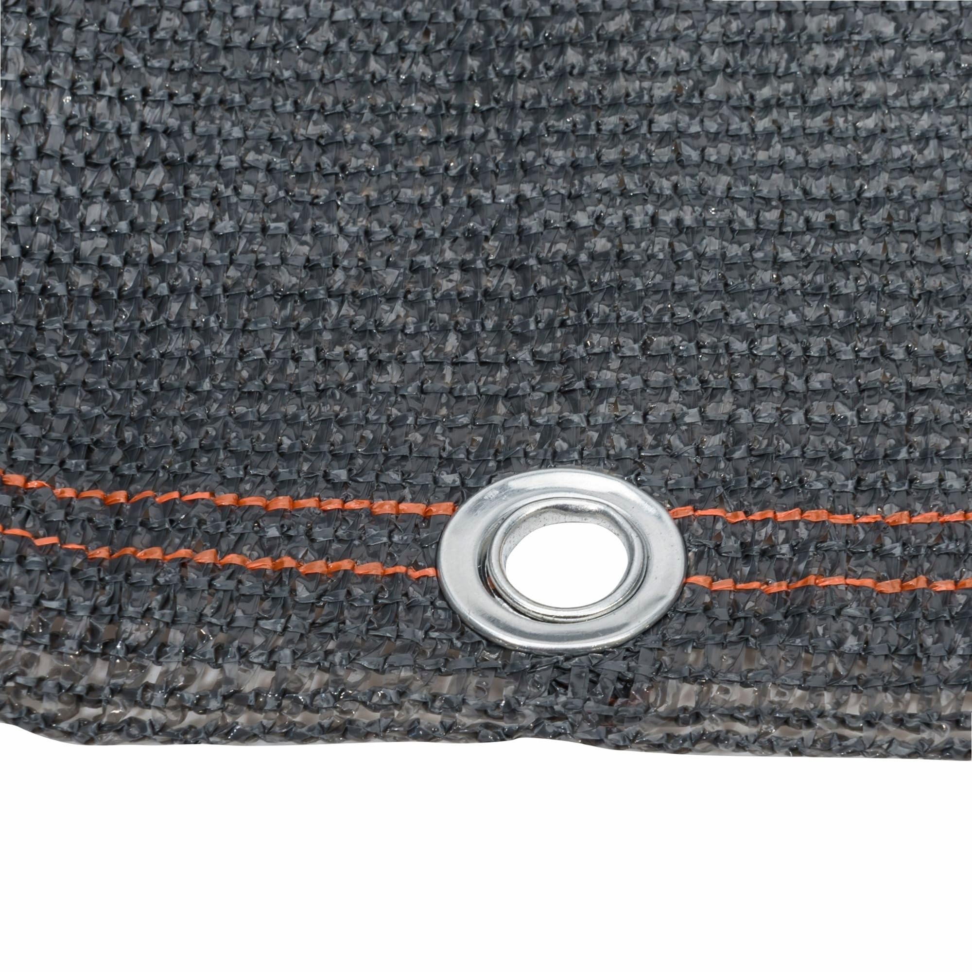 Brise vue jardin - Brise vue occultant - Rouleau Brise vue - WerkaPro 10841 - Brise Vue Renforcé Gris Anthracite - 200 gr/m2 - Rouleau de 2 m x 10 m - En polyéthylène tressé