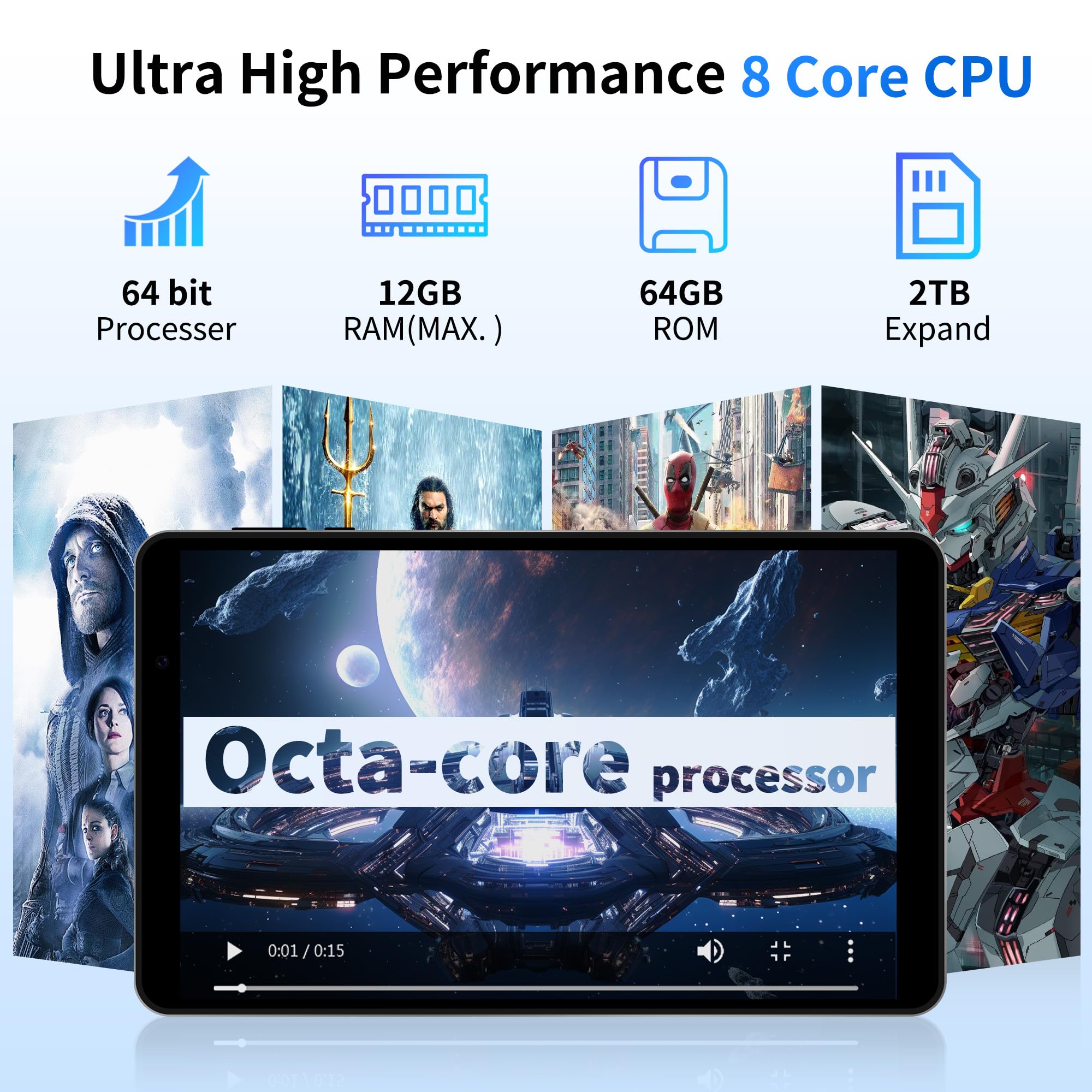 Amazon.co.jp: Topsand 2025 Android 15 タブレット 8インチタブレット