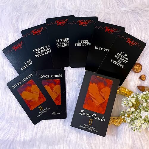 Miniatura 8 de Han Yu Bowen (Segunda edición) Oracle Cards 56 Love Oracle Cards, Twin Flame Oracle Deck, Tarot para principiantes, fácil de barajar y transportar,