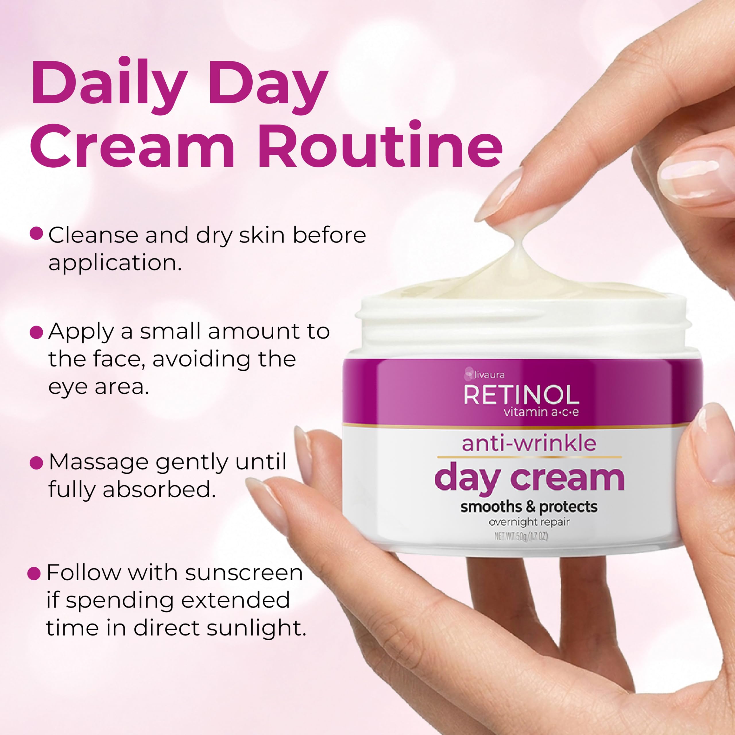 フェイスクリーム AMP   face  cream  lotion  ladies Amazon.com: LIVAURA Face Moisturizer SPF 20 – Anti Aging Face