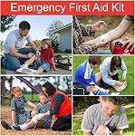First Aid Kit - 200 Piece Designed for Family Emergency Care, Ready for Emergency at Home, Outdoors, Car, Camping, Workplace, Hiking