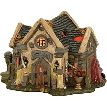 Department 56 Snow Village Halloween The Haunted Cemetry Shed Lit House 4056701