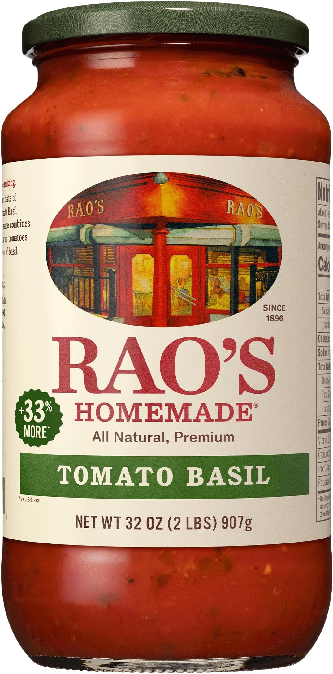 Rao's Homemade Rao's Tomato Basil Sauce, 32 Fl Oz