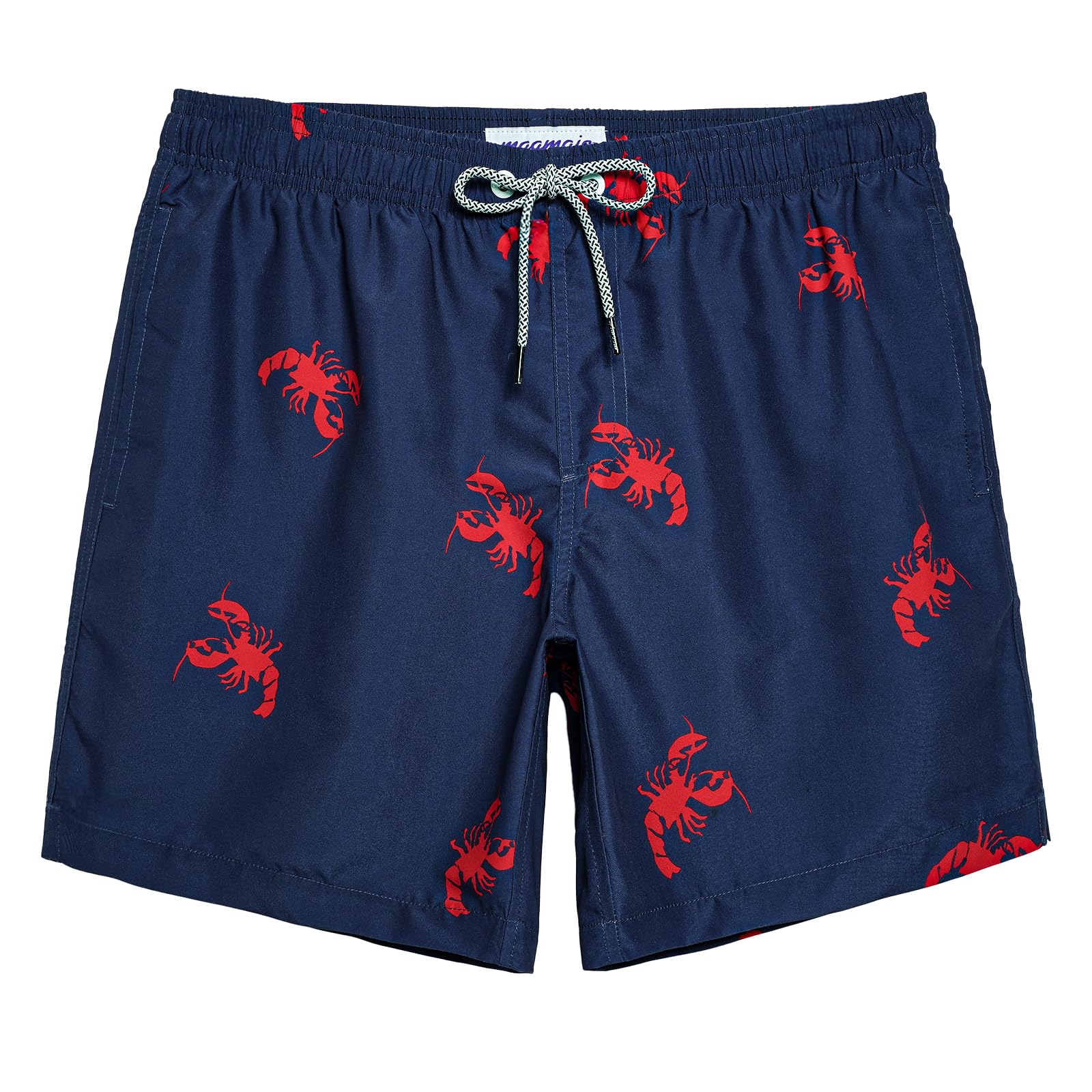 maamgic Mens Slim Fit Swim Shorts Swim Trunks 7 inch Quick Dry Mens Bathing Suits with Mesh Lining