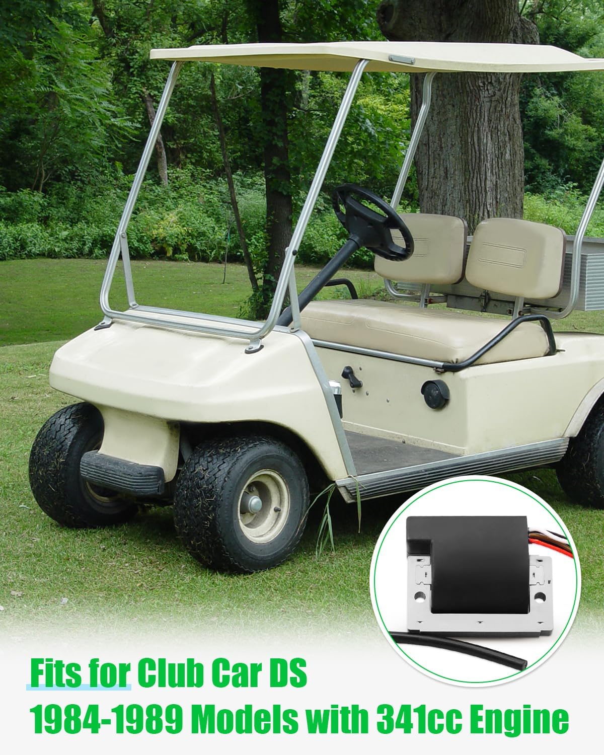 Ignition Coil 1012520 Fit for Club Car DS Golf Cart 1984-1989