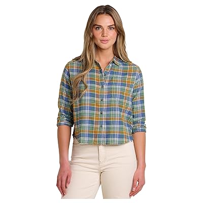 Toad&Co Re Form Flannel Boxy Long Sleeve Shirt Women