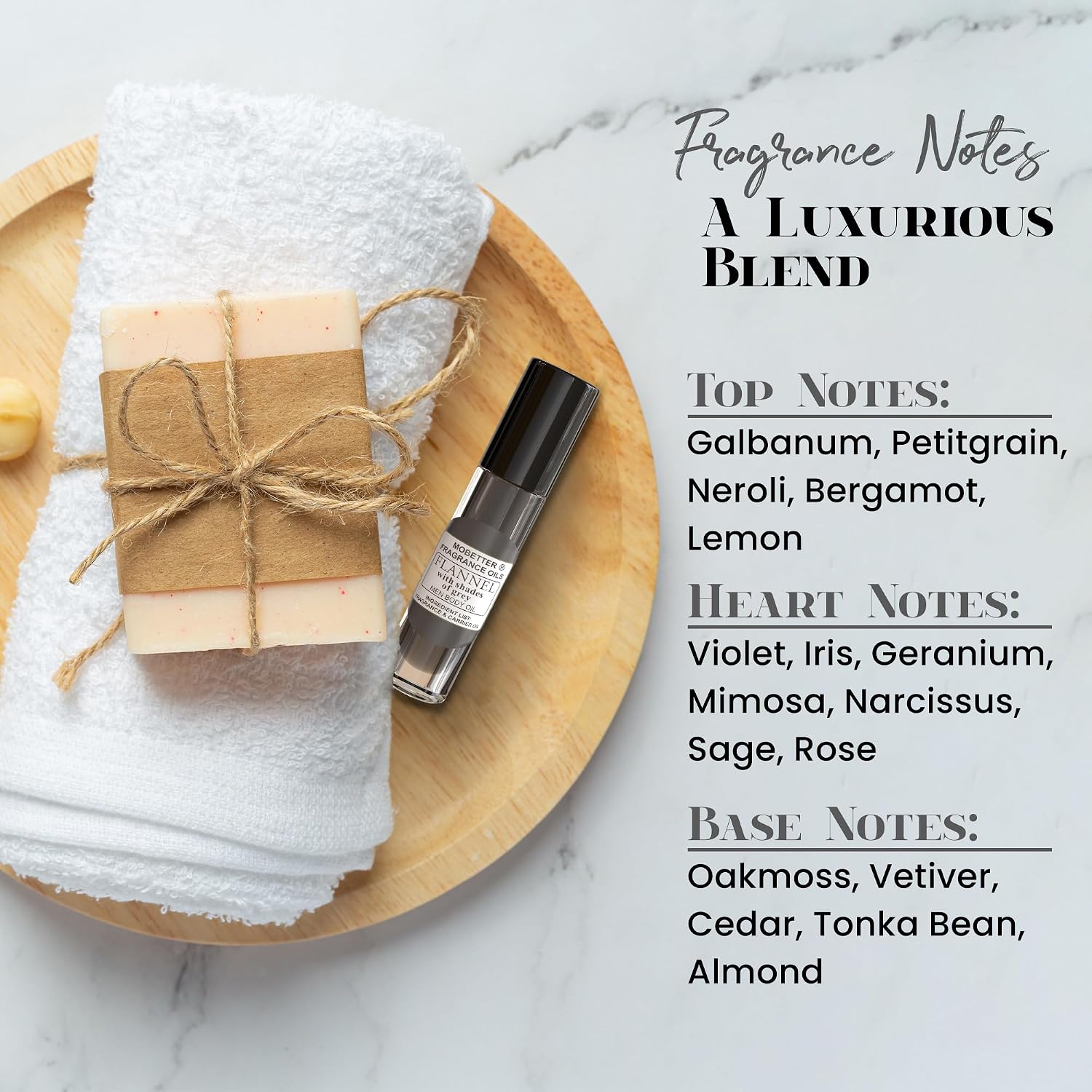Flannel With Shades of Grey Men Fragrance Body Oil