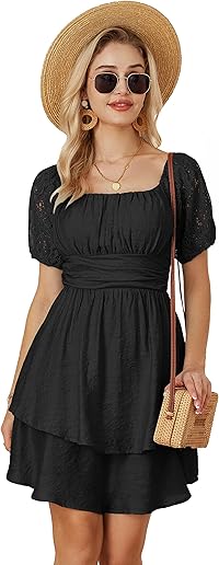 Elegantes  Patchwork Midikleid