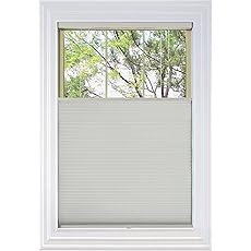BlindsAvenue Cordless Top Down Bottom Up Cellular Honeycomb Shade, 9/16" Single Cell, Blackout, Winter White, Size: 35.5" W x 48" H