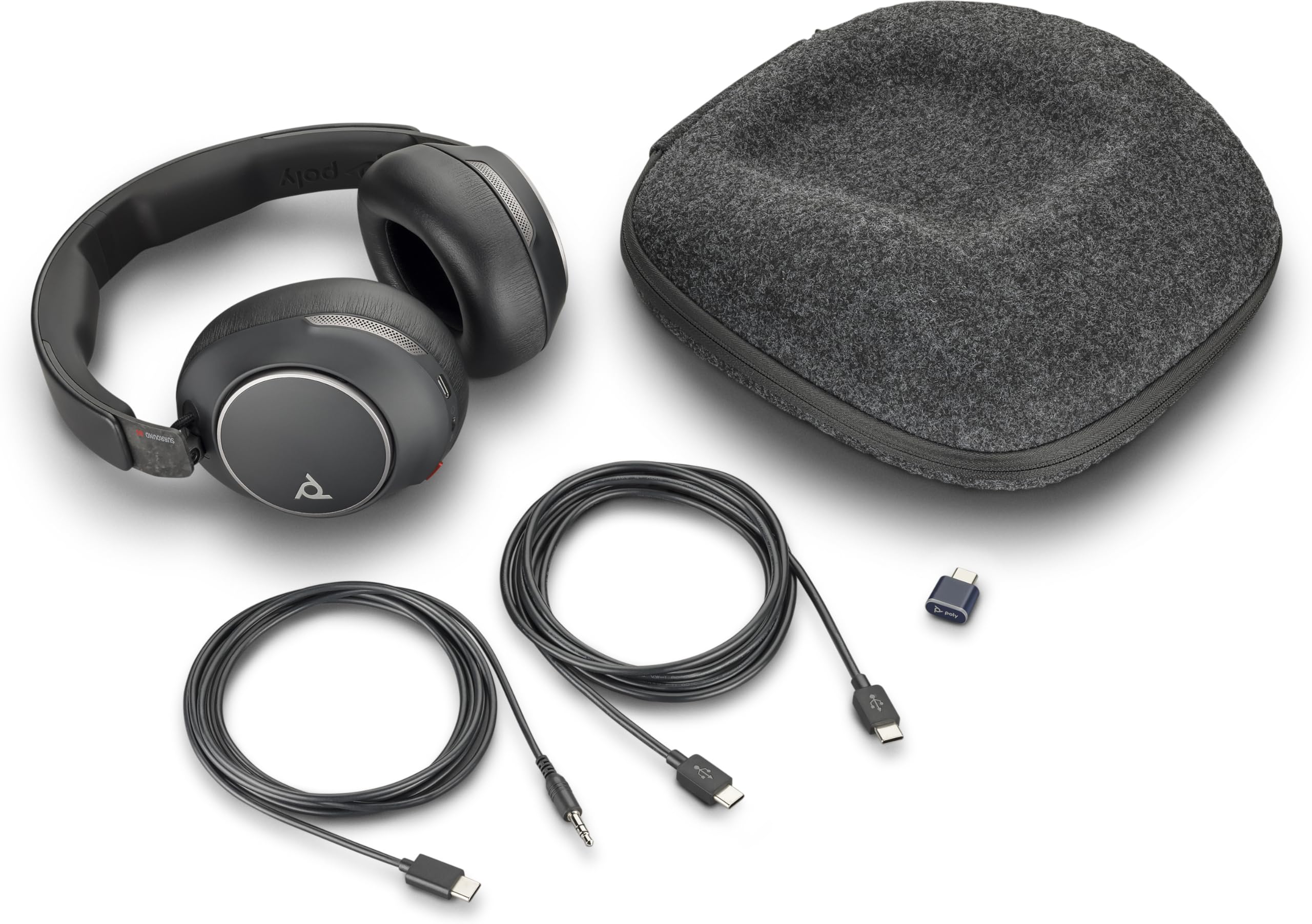 Poly (Plantronics + Polycom) Voyager Surround 80 UC, USB-C