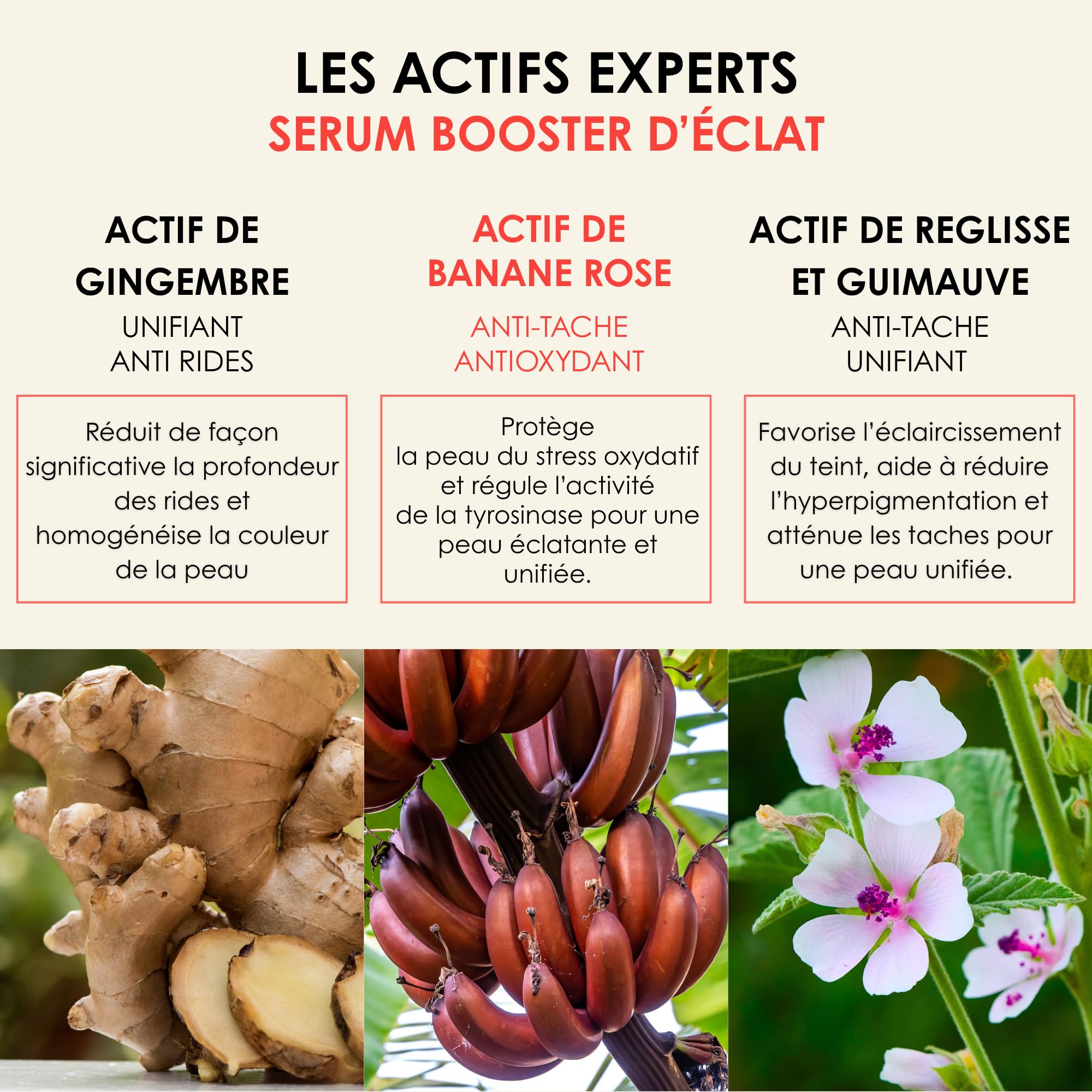 Sérum Booster d’Éclat Pink Oil certifié BIO – Sérum Visage Éclat Anti-Taches – Pink Oil Banane Rose & Gingembre, Fabriqué en France 30 ml
