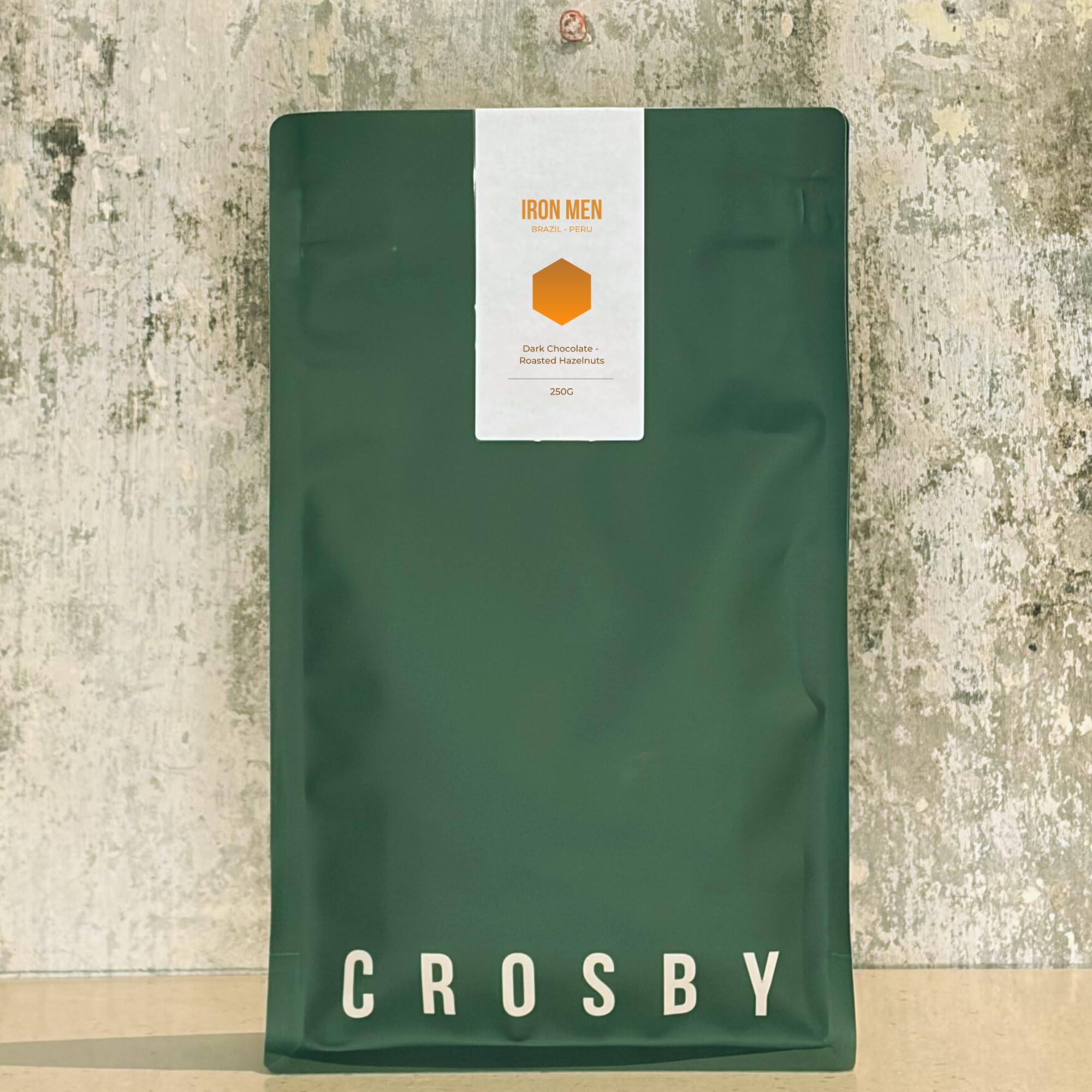 Crosby Coffee Roasters Iron Men Blend, Speciality Coffee 100% Arabica - Medium Roast, Whole Bean, 1kg