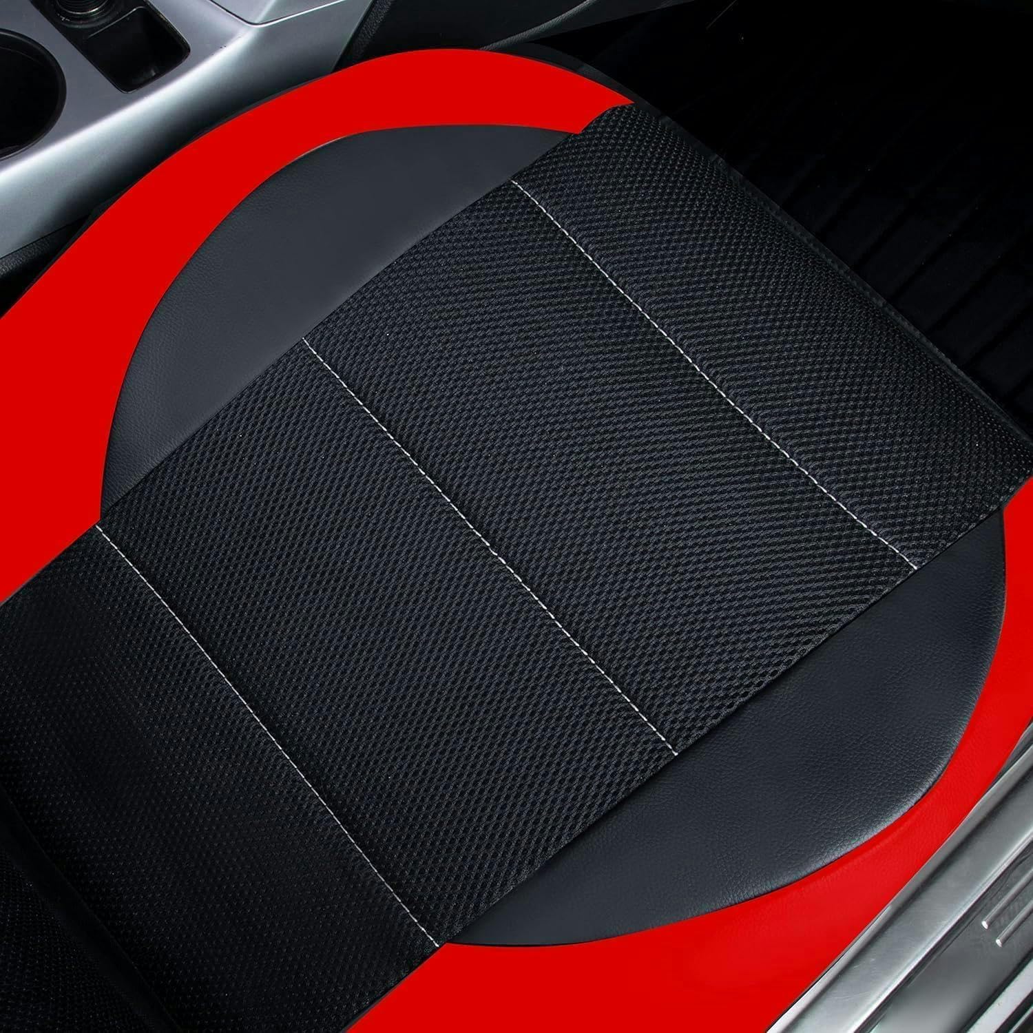 ar Pokrowce na siedzenia uniwersalny pełny zestaw do Mitsubishi Pajero 4 2 Sport Outlander XL ASX Montero akcesoria Lancer 9 10 Carisma części samochodowe/wodoodporne_czarno-czerwone