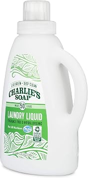 Charlie's Soap - Fragrance Free Laundry Liquid - 50 Loads (One 50-Load Bottle, 50 Total Loads)