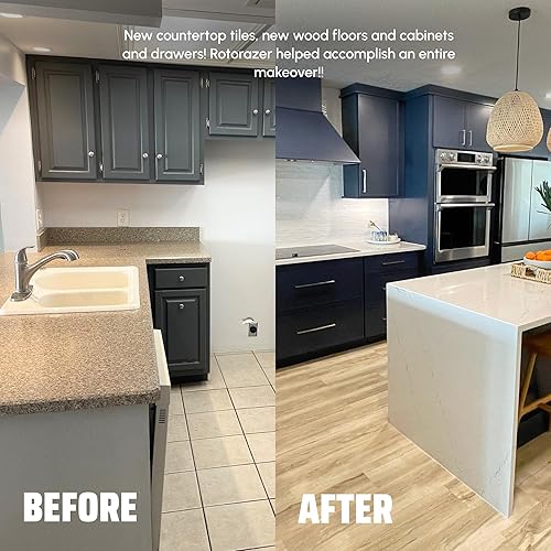 Miniatura 7 de ROTORAZER SAW Juego de Sierra Circular Compacta Platinum - Nuevo Modelo para 2024! Extra Potente - Cortes Más Profundos! Corta Paneles de Yeso,