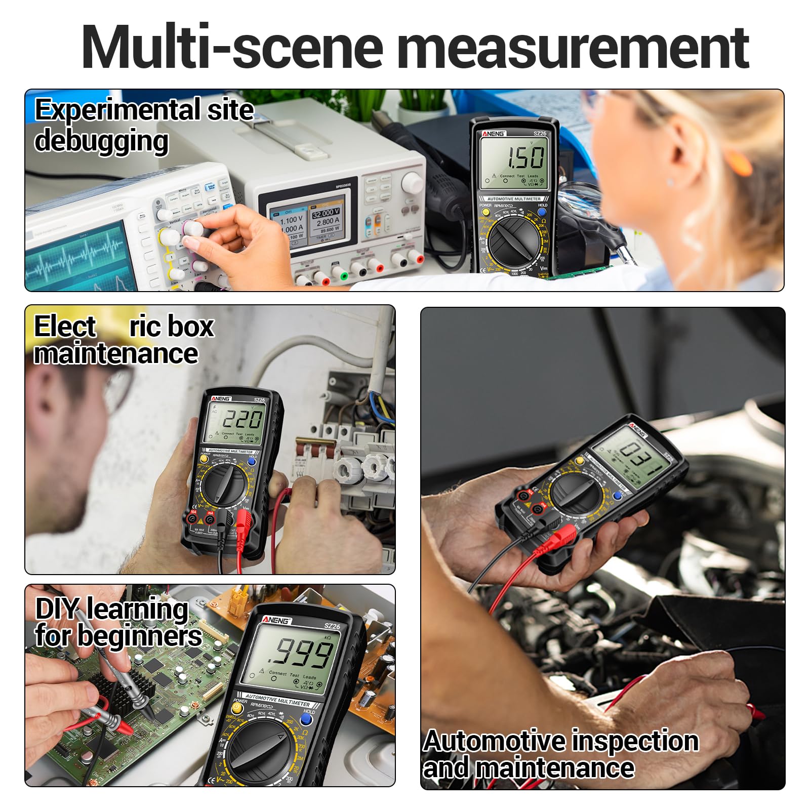 ANENG SZ26 Multimeter - Engine Analyzer & Tachometer -6 ANENG SZ26 Multimeter - Engine Analyzer & Tachometer -6