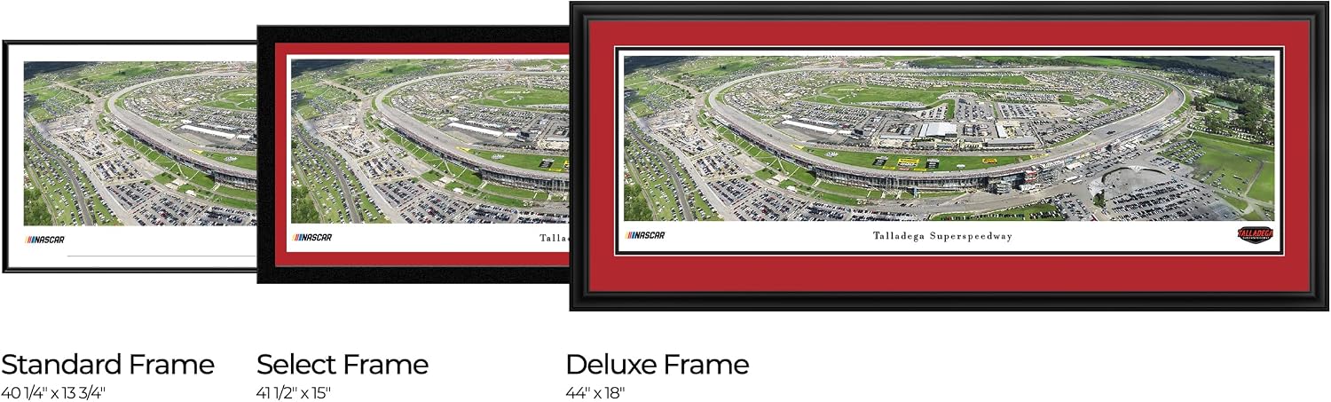 Talladega Superspeedway - Double Mat, Deluxe Framed NASCAR Print by Blakeway Panoramas