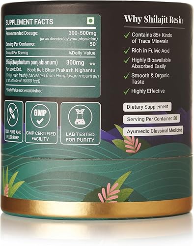 Miniatura 8 de Satthwa Shilajit puro de resina del Himalaya de alta potencia para hombres y mujeres, más de 85 minerales traza, 75 % + ácido fúlvico, 50 porciones,