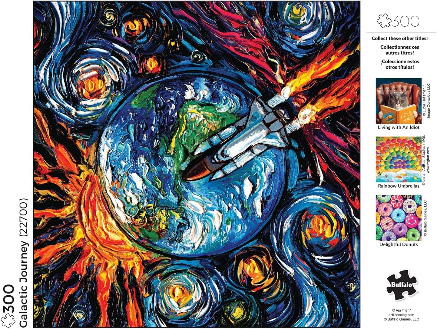 Buffalo Games - Aja Trier - Galactic Journey - Large Piece Jigsaw Puzzle for Adults - Challenging Puzzle Perfect for Game Nights - Finished Size is 21.25 x 15.00