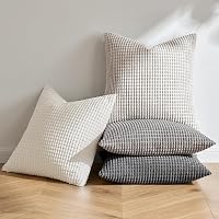 MIULEE 4 darabos kordbársony párnahuzat szett 40x40 cm szürke 1