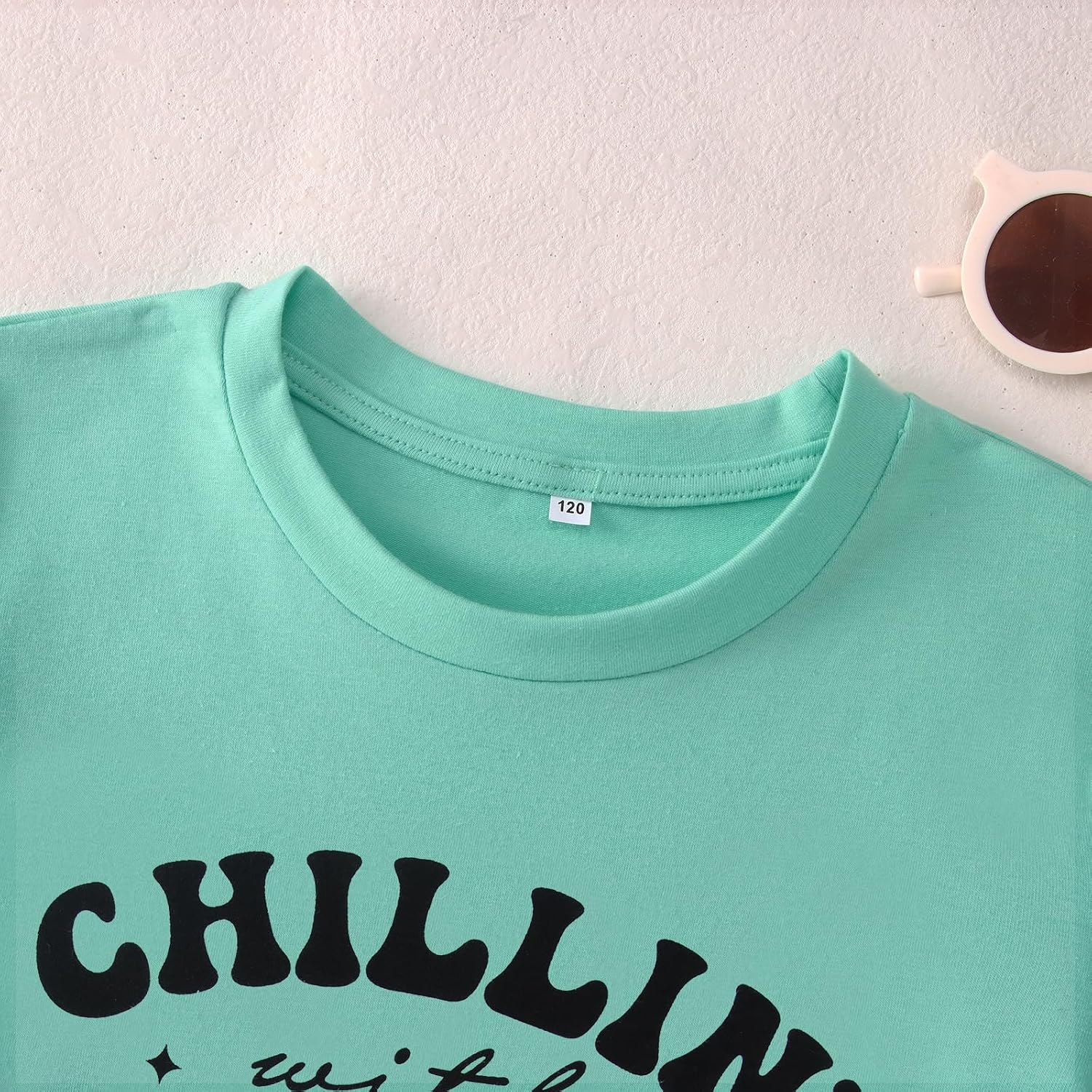 GLIGLITTR Boys Girls Easter Shirts Chillin' with My Peeps Bunny T-Shirt Short Sleeve Funny Rabbit Graphic Tee Tops 7-12 Years