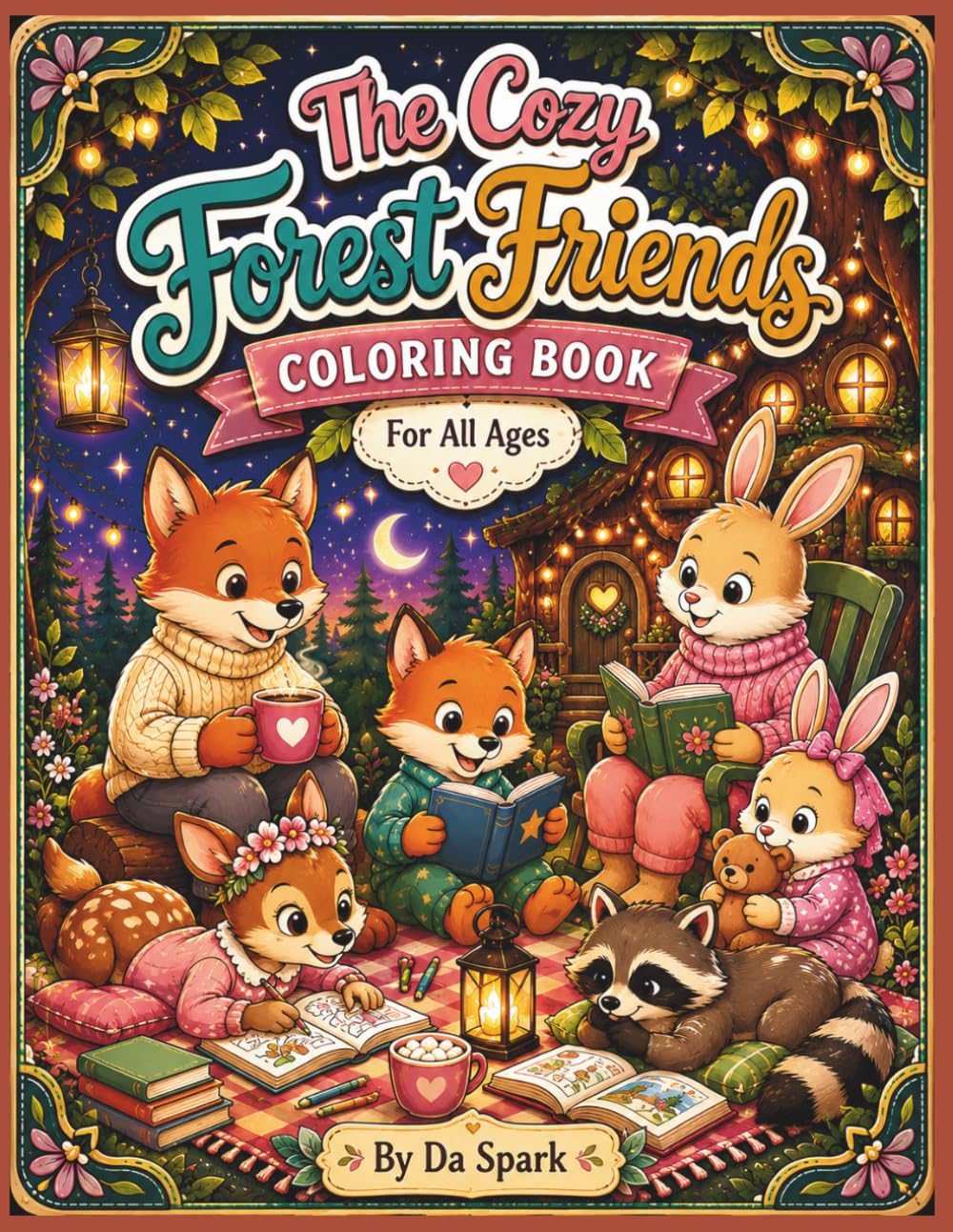 The Cozy Forest Friends Coloring Book