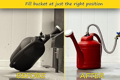 Miniatura 5 de BBros Products - Manguera de jardín ajustable de acero inoxidable flexible y de sujeción (2 pies), 24 pulgadas