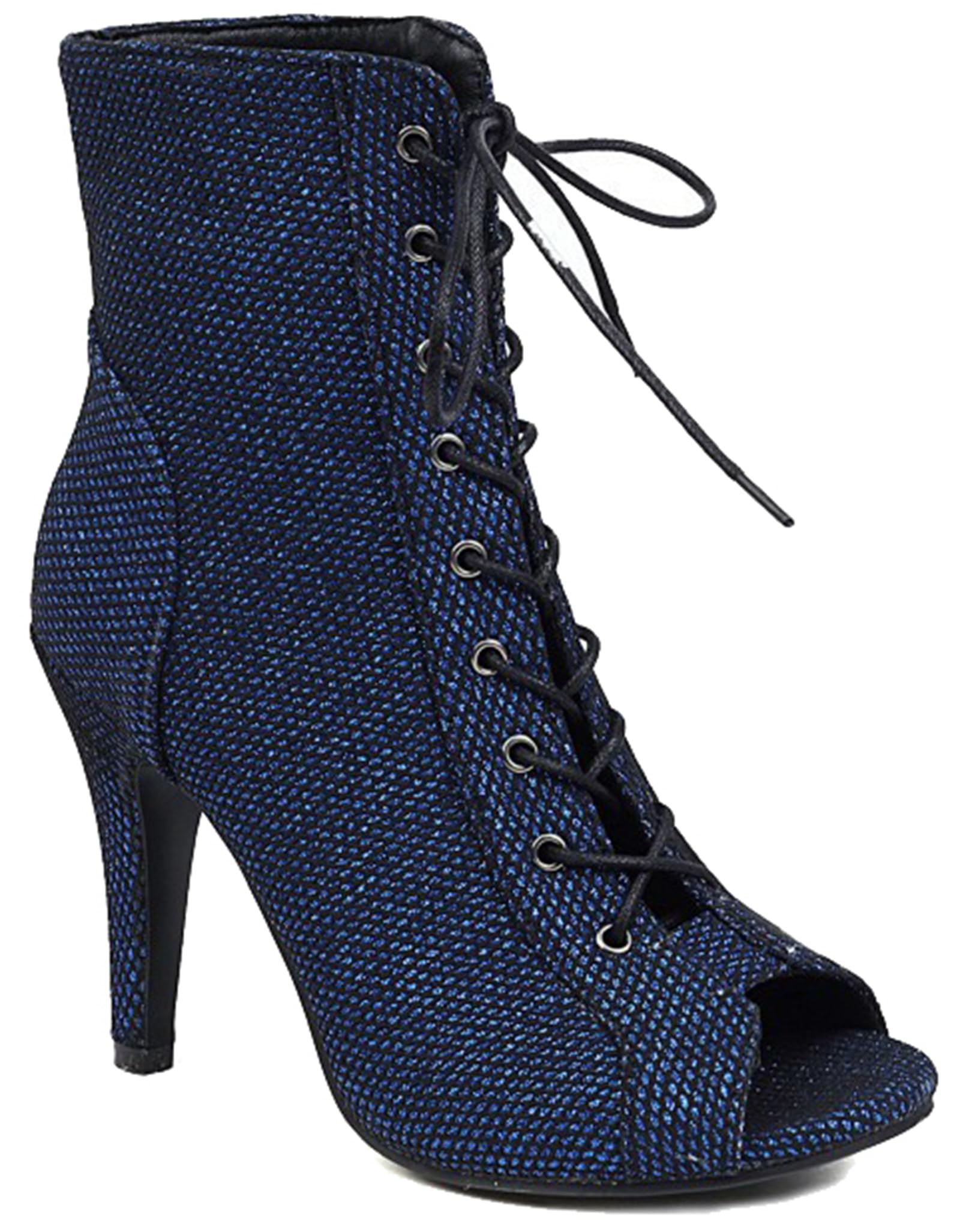 MinishionWomens Dancing Boots Open Toe Stiletto High Heel Dressy Ankle Booties Z017