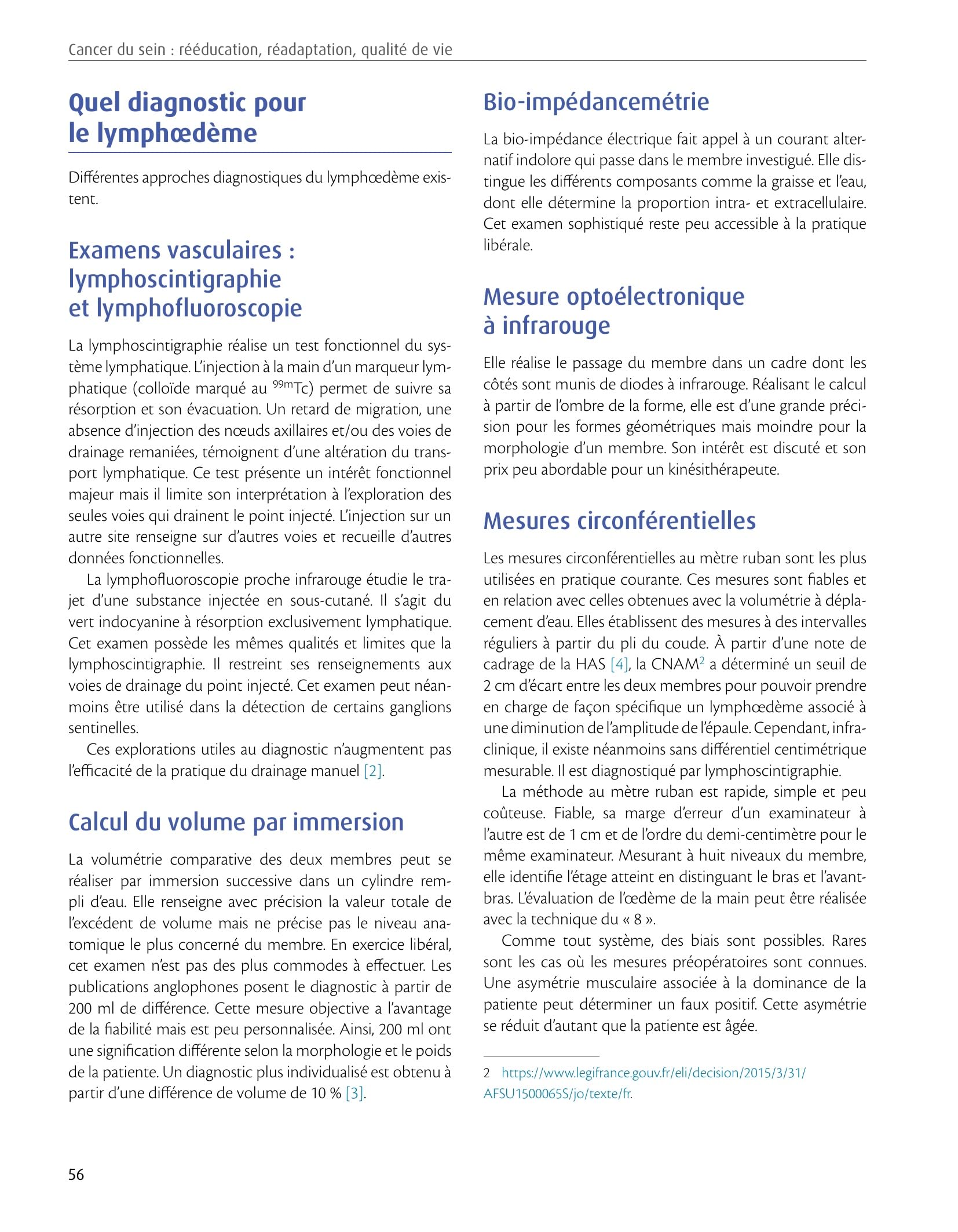 Cancer du sein : rééducation, réadaptation, qualité de vie