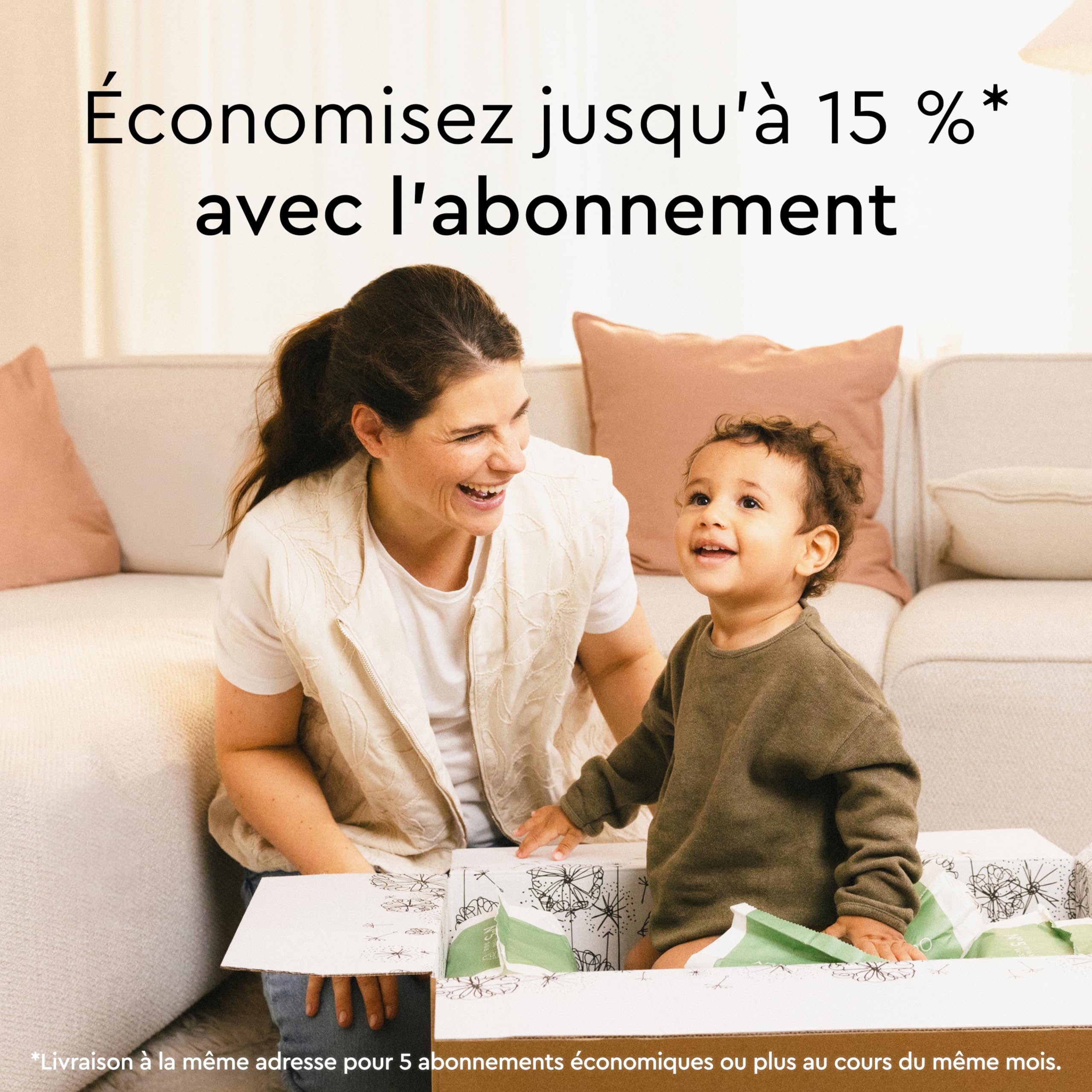 LILLYDOO green - Couches-culottes Bébé Respectueuses de l'Environnement, Taille 4 (9+ kg), Box Mensuelle (150 pièces), Protection Anti-fuites, Sans Chlore et Sans Lotion pour les Peaux Sensibles