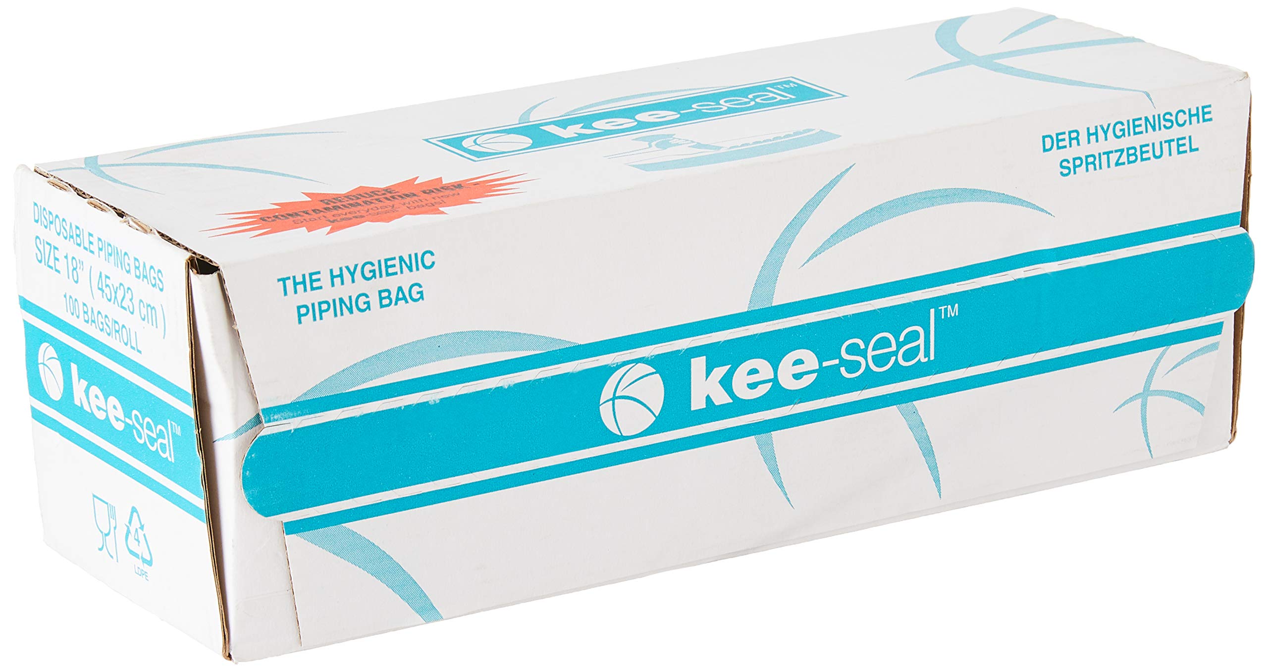 DecoPacDisposable Pastry Bag, Kee-seal 18", Clear