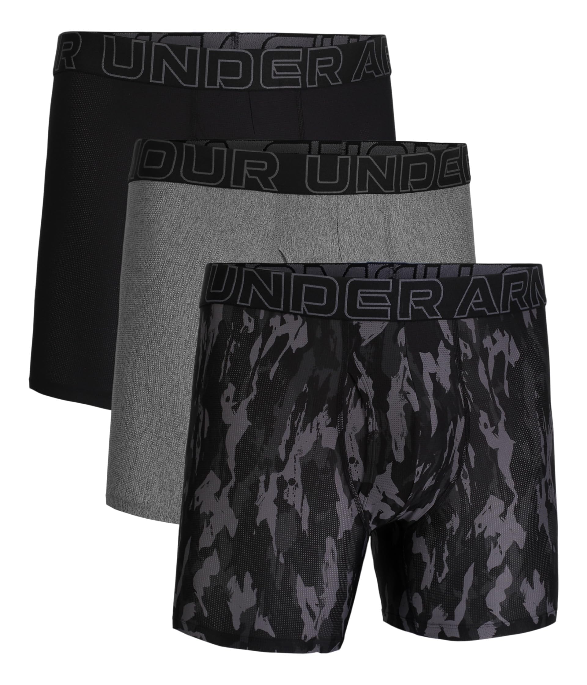 Under Armour Męskie bokserki Performance Tech Mesh Print 15 cm