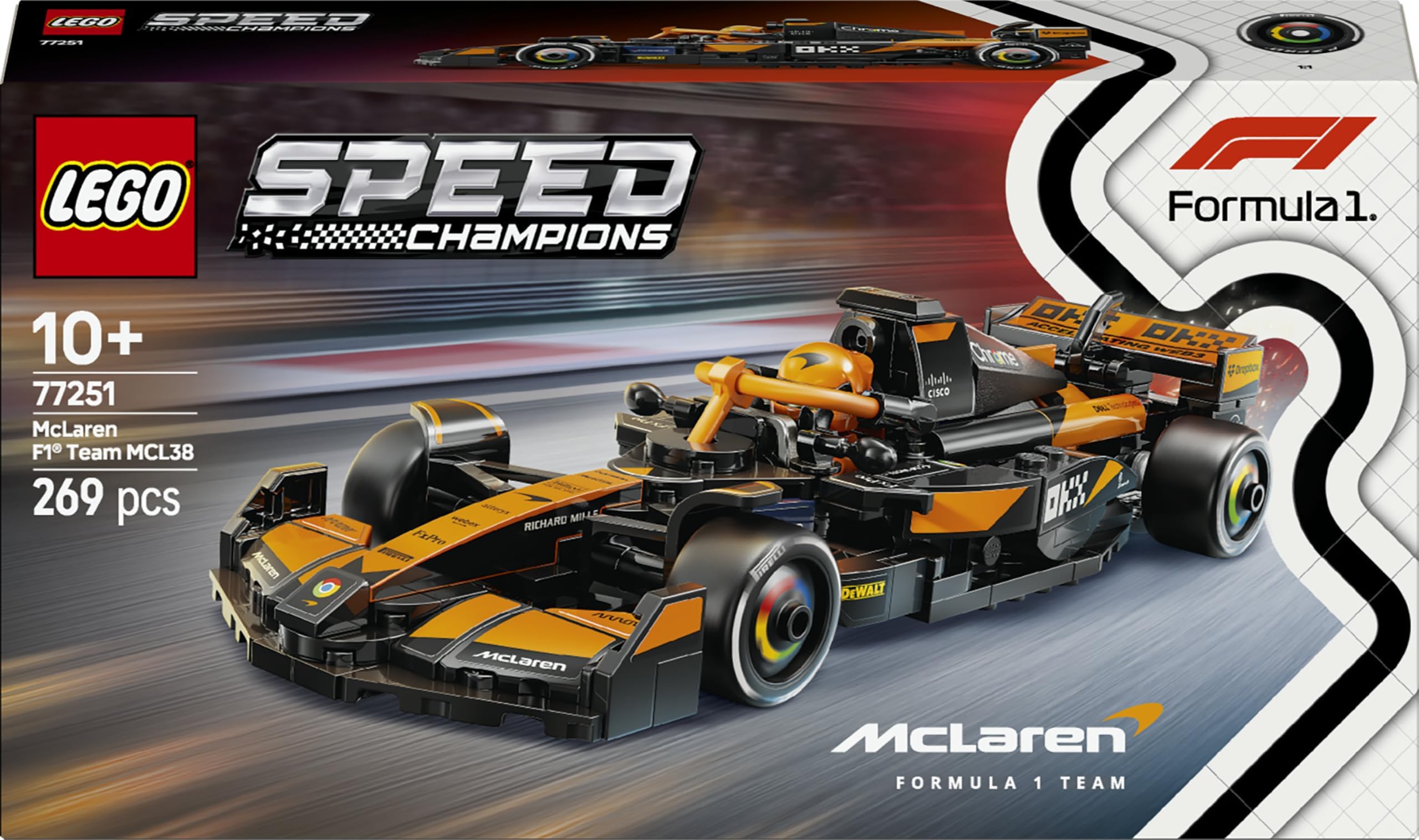 LEGO Speed Champions McLaren F1 Team MCL38 Race Car 77251