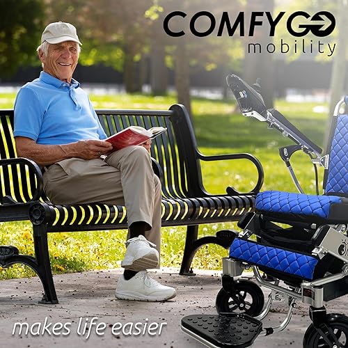 Vista 46 de Majestic - Sillas de ruedas eléctricas para adultos, capacidad de 330 libras, alcance de hasta 19 millas, con base en EE. UU., Silla de ruedas