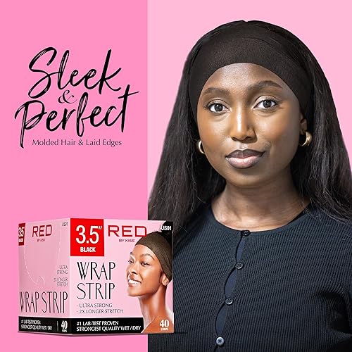 Miniatura 5 de Red by Kiss Tira para envolver el cabello, ultra fuerte 2 veces más larga, 40 tiras, adecuada para cabello húmedo y seco, blanco, papel de peinado