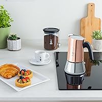 Vista 2 de Bialetti - Nueva cafetera Venus Induction, apta para todo tipo de placas, acero 18/10, 4 tazas (5.7 onzas), aluminio, cobre