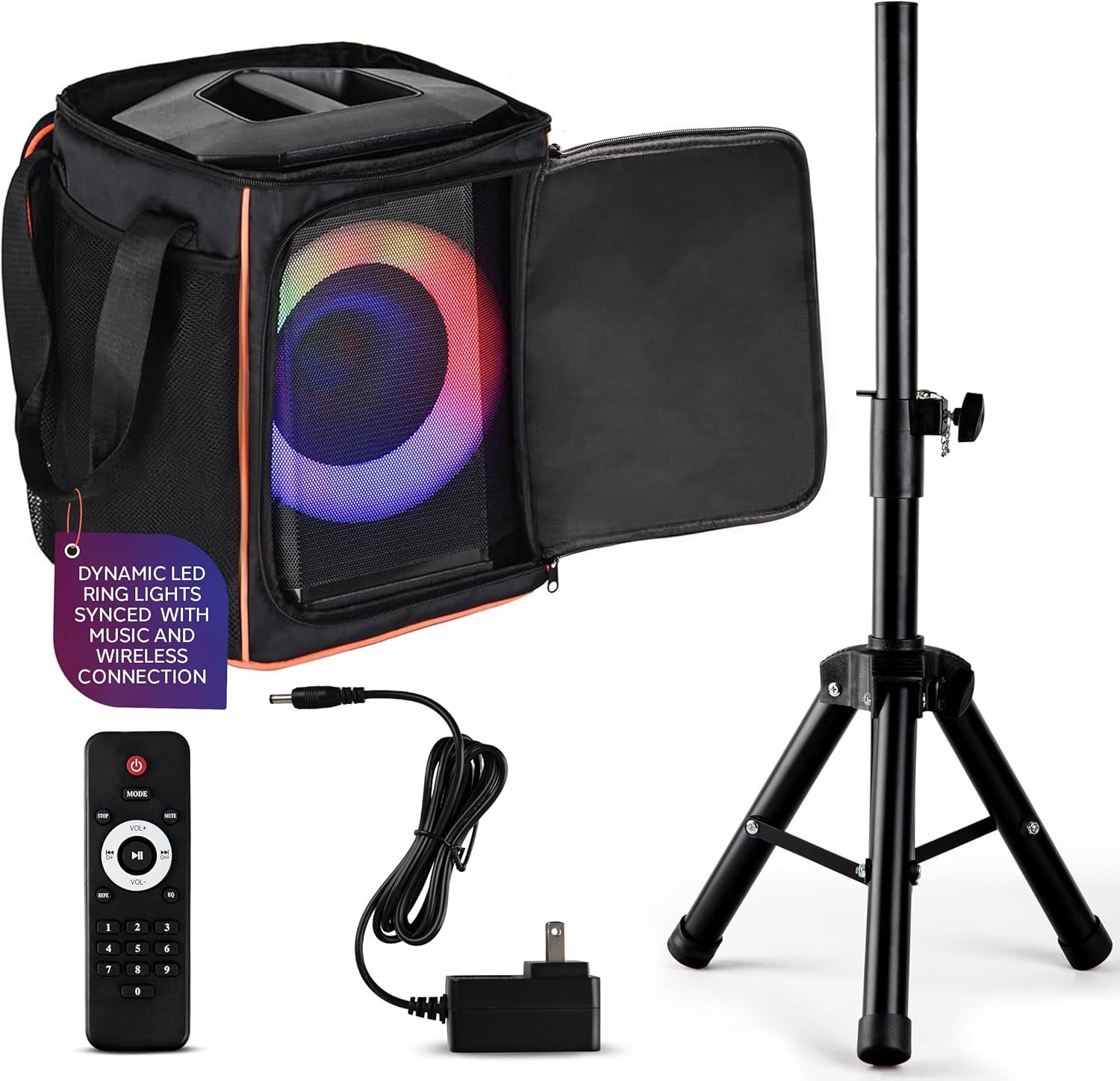 Pyle Portable Bluetooth Speaker with 8″ Inch...