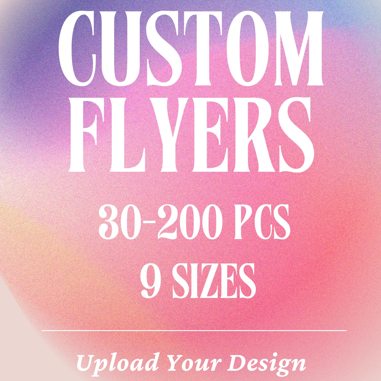 Custom Flyers for Small Business, 30-200 pcs, 8 Szies, Upload Your Design or Image (4 * 6 inches)