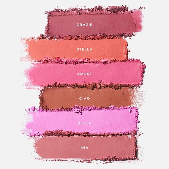 Saie Cheek Flush Duo - Dew Liquid Blush (.40 oz, Rosy), SuperSuede Baked Powder Blush (.01 oz, Mia) - Layerable, Skin-Nourishing Blushes for a Seamless Radiant Finish