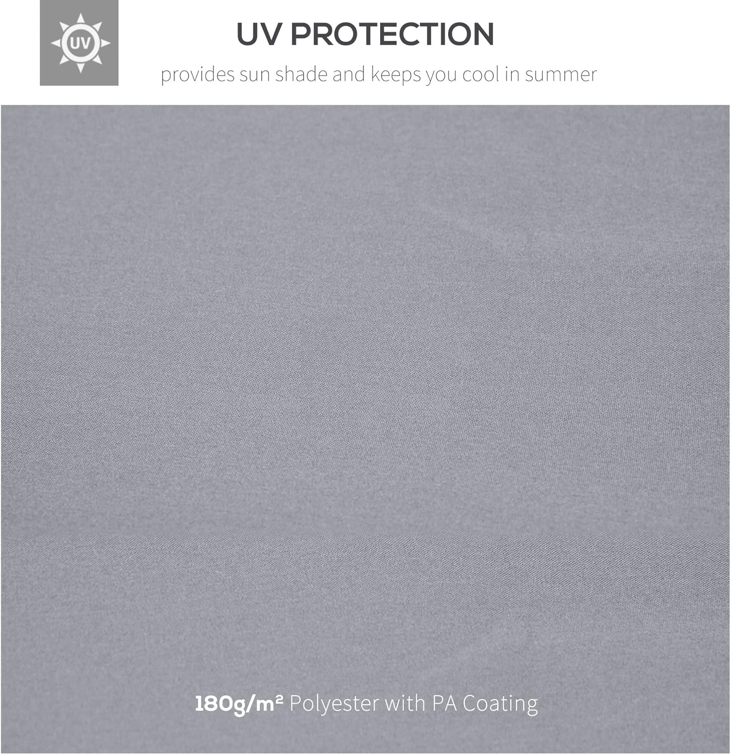 9.8' x 9.8' Gazebo Replacement Canopy, 2 Tier Top UV Cover for 9.84' x 9.84' Outdoor Gazebo Models 01 0153 100100 076, Light Gray (TOP ONLY)