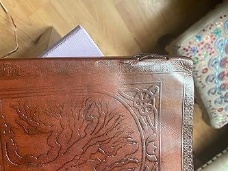 Jaald 8" Large Leather Journal Handmade Tree Of Life Leather Bound A5 - View #11
