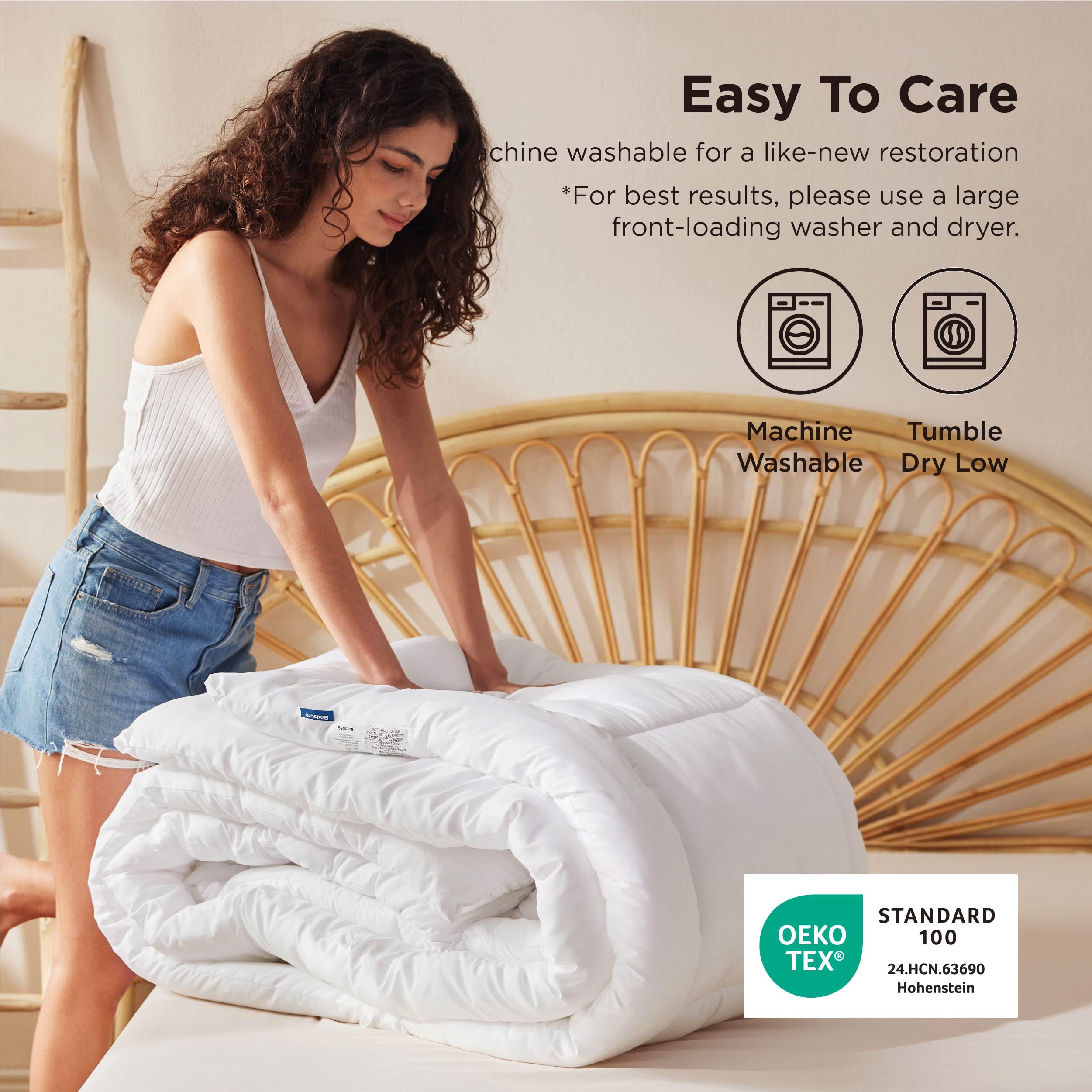 Best White Comforter Picks for 2026 2 Bedsure Comforter Duvet Insert - Quilted Comforters Queen Size, All Season Duvet — product photo