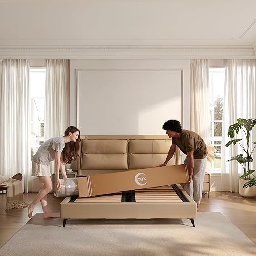 Miniatura 9 de Colchón híbrido tamaño King de 14 pulgadas, firmeza media en caja, espuma viscoelástica de gel y resortes embolsados para enfriar, aliviar la