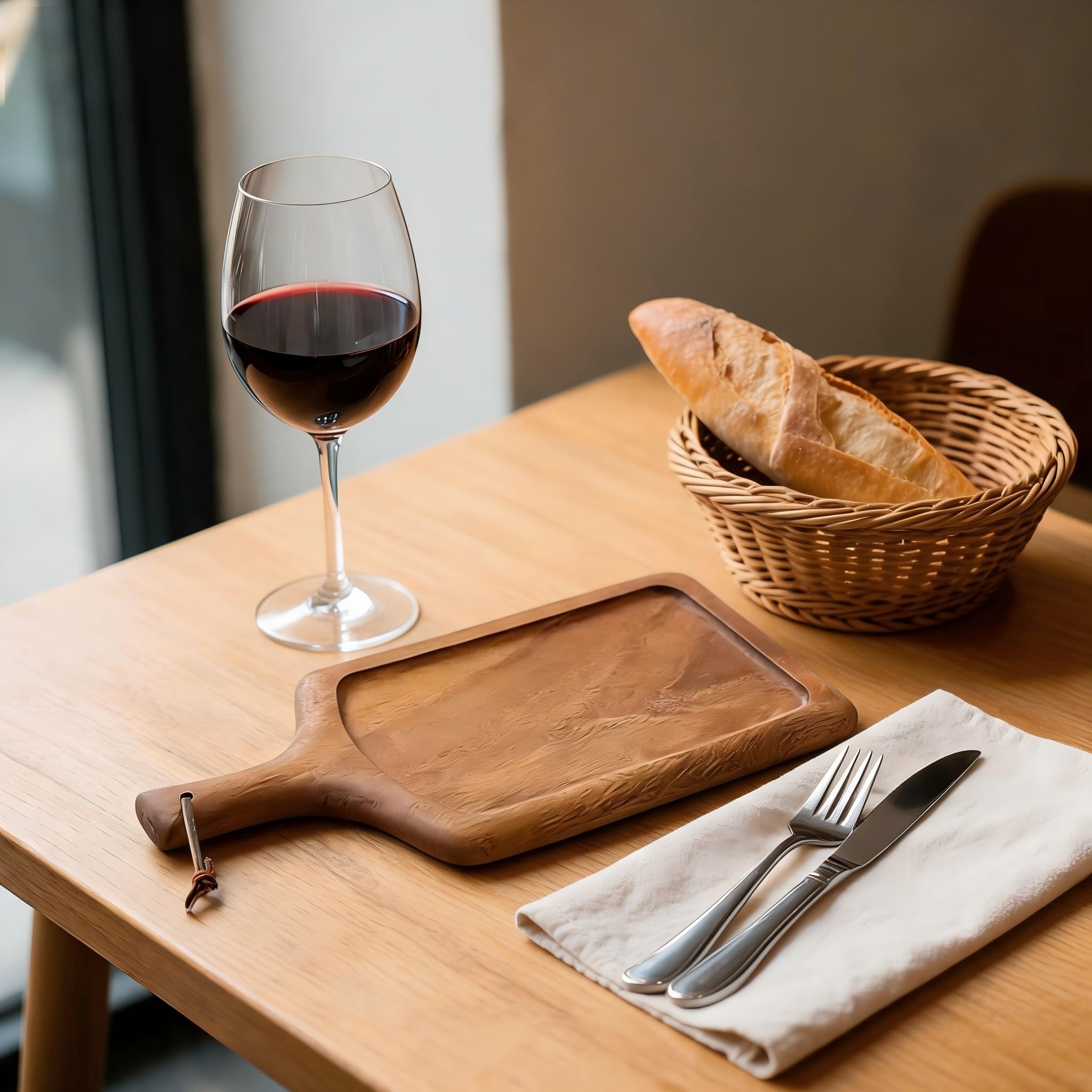 pour plateau de pour service en pour bois Massif Gravé 20x40cm(45*25*2cm)