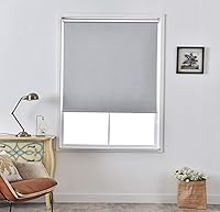 Vista 2 de ALLBRIGHT Cortinas enrollables con aislamiento térmico, 100% opacas, tela impermeable, 35 pulgadas de ancho con 95% de protección UV