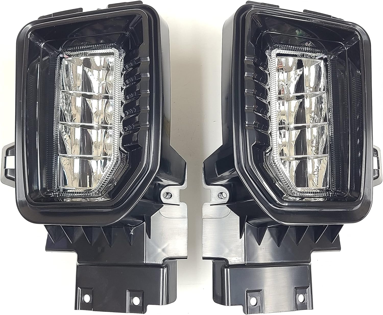 LEDIN Dual Color LED Fog Lights For 2020 2021 2022 2023 Sierra 2500 3500 HD Base SLE SLT Bezel Switch Kit